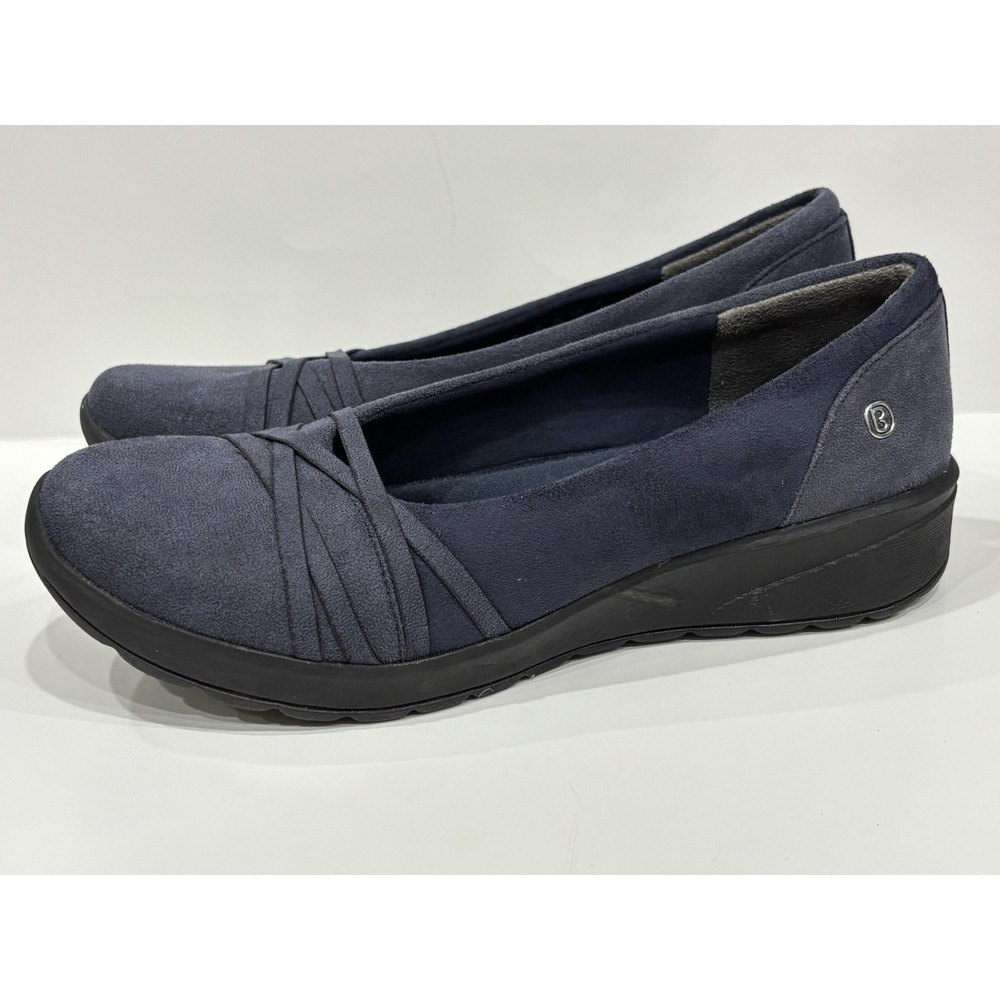 LifeStride BZEES Goody Women's Navy Slip On Comfort Flats Air Step Shoes 8.5M